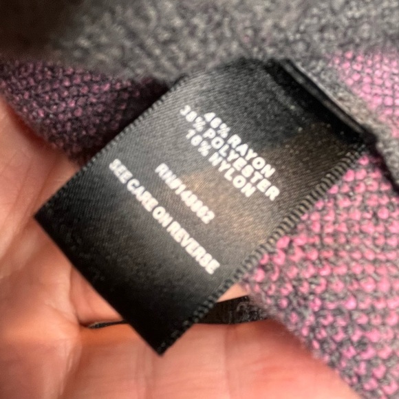 Torrid | Breast Cancer Awareness Raglan Hoodie Sweater Plus 2 - Picture 4 of 5